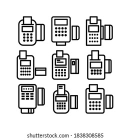 Credit Card Reader icon or logo isolated sign symbol vector illustration - Collection of high quality black style vector icons
