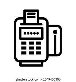 Credit Card Reader icon or logo isolated sign symbol vector illustration - high quality black style vector icons
