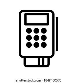 Credit Card Reader icon or logo isolated sign symbol vector illustration - high quality black style vector icons
