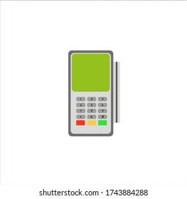 credit card reader. illustration for web and mobile design.
