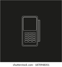 lector de tarjetas de crédito. ilustración para diseño web y móvil.