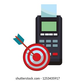 Credit card reader and target dartboard
