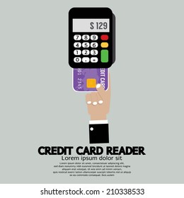 Credit Card Reader Vector Illustration