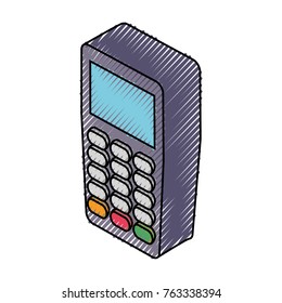 credit card reader vector illustration