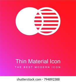 Credit card red and pink gradient material white icon minimal design