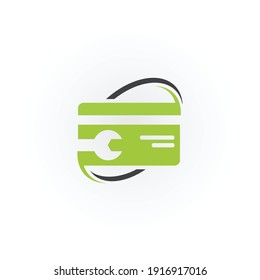 Credit Card Repair Logo Concept  