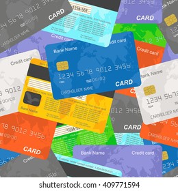 Credit card seamless background