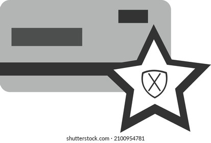 Credit card secure icon vector