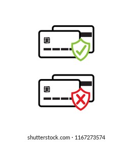 
Credit card and security icon
