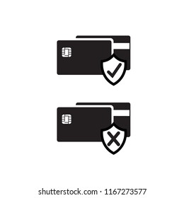 
Credit card and security icon