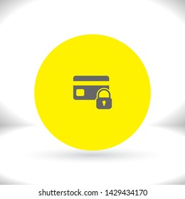 Credit Card Security icon . Lorem Ipsum Illustration design