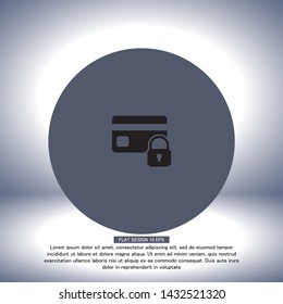 Credit Card Security icon . Lorem Ipsum Illustration design