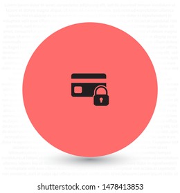 Credit Card Security icon . Lorem Ipsum Illustration design