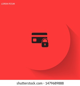 Credit Card Security icon . Lorem Ipsum Illustration design
