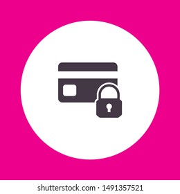 Credit Card Security icon . Lorem Ipsum Illustration design