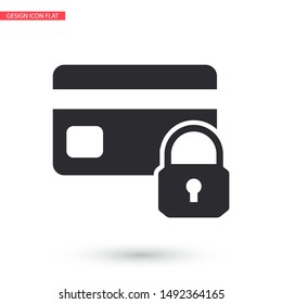 Credit Card Security icon . Lorem Ipsum Illustration design