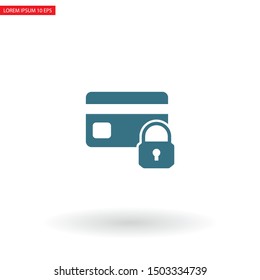 Credit Card Security icon . Lorem Ipsum Illustration design