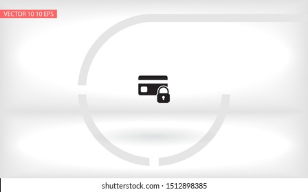 Credit Card Security icon . Lorem Ipsum Illustration design