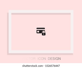 Credit Card Security icon . Lorem Ipsum Illustration design