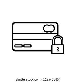credit card - security icon vector