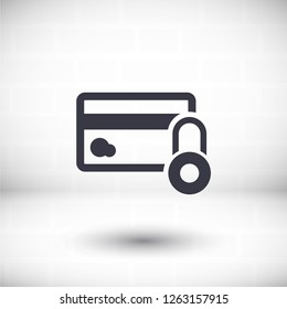 Credit Card Security icon . Vector  Eps 10 