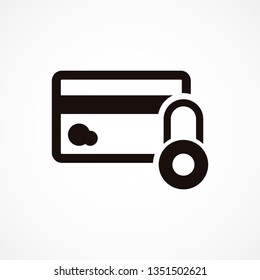 Credit Card Security icon . Vector  Eps 10 
