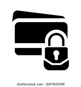 Credit card security icon (vector illustration)