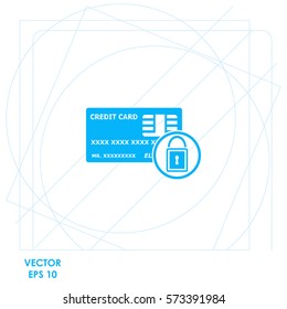 Credit Card Security  icon. Vector design.