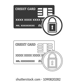 Credit Card Security vector  icon.