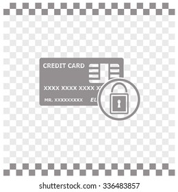 Credit Card Security vector icon.