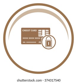 Credit Card Security vector icon.