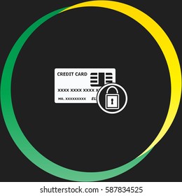 Credit Card Security vector  icon