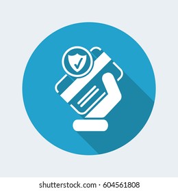 Credit card security - Vector icon