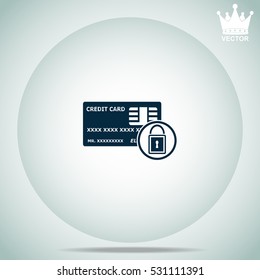 Credit Card Security  vector illustration.