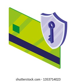 credit card with shield