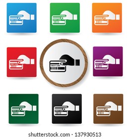 Credit card sign,vector