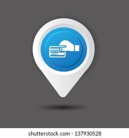 Credit card sign,vector