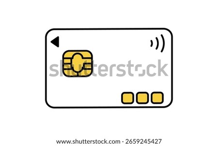 Credit card simple line drawing icon, illustration of payment method and finance, Vector Illustration
