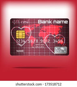 Credit card, smart card and gift card template design