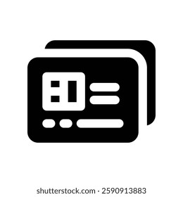 credit card solid icon. vector icon for your website, mobile, presentation, and logo design.