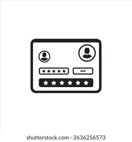 Credit Card with Stars Vector Icon Representing Payment and Rewards