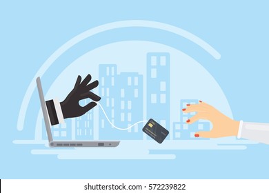 Stealing Schoolgirl - Computer With Woman's Hands Stock Illustrations, Images ...