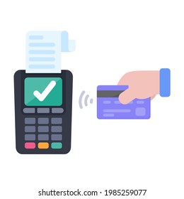 Credit card swipe machine Spending money on credit card purchases instead of cash.