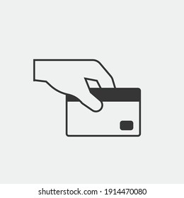 credit card swipe vector icon transaction