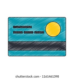 Credit card symbol scribble