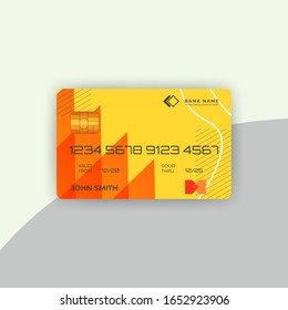 credit card template with abstract background,electronic payment method, internet banking is modern payment method.