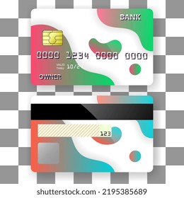 Kreditkartenhintergrund Design Banking-Cleanweiß. Vorlage für Plakate, Broschüren, Hintergründe usw.