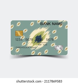 Credit card template, Luxurious. Editable vector design. illustration EPS10