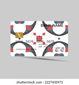 Credit card template, Luxurious. Editable vector design. illustration EPS10