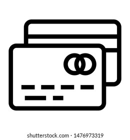 credit card thin line vector icon